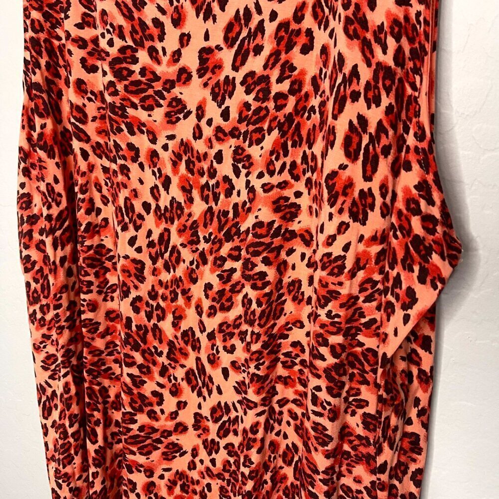 Torrid Leopard Print Super Soft Crew Neck Tank 3 3X 22/24 - Picture 5 of 6